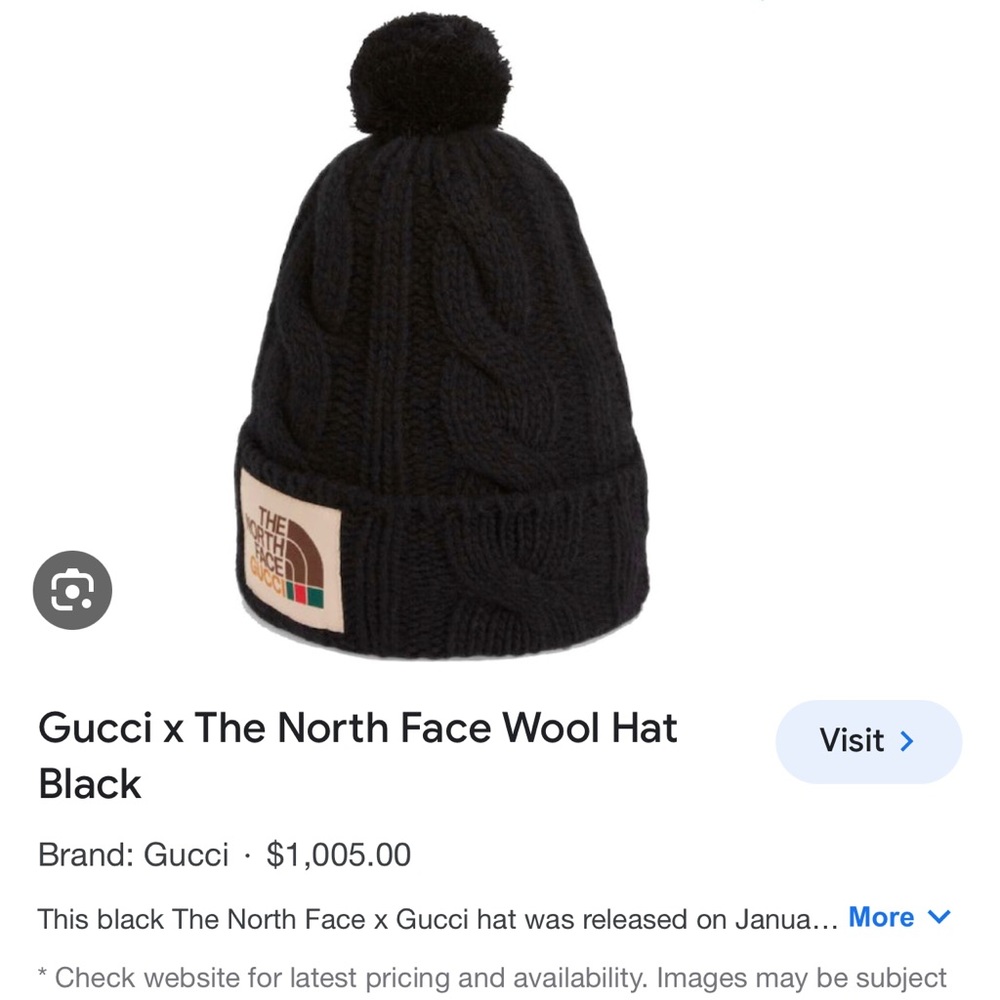 Gucci x The North Face beanie unisex style